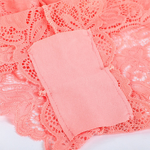 Cheeky Thong with Floral Lace, Cotton Gusset, and Low-Rise Feminine Fit Design - Image 4