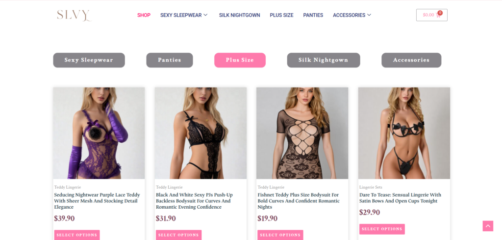 Sensual Plus Size Lingerie