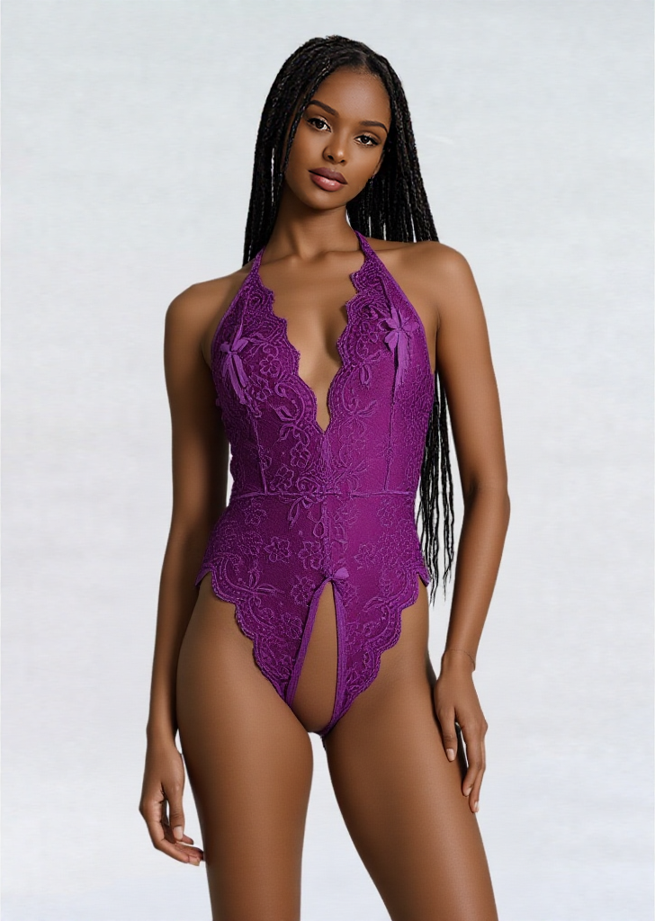 Lace Lingerie Sexy Bodysuit with Sheer Cutouts for Bold Romantic Evenings Tonight - Image 6