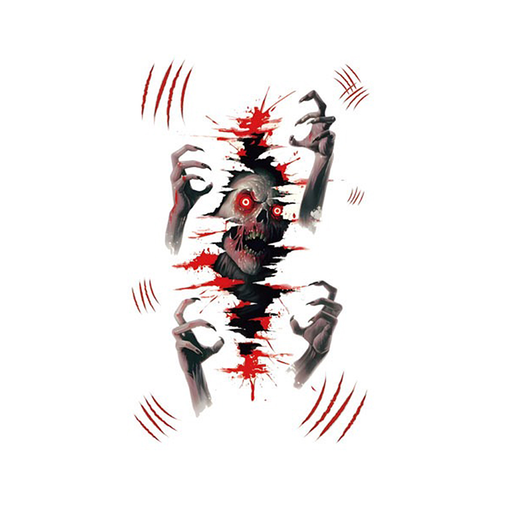 Realistic Horror Halloween Temporary Tattoo Set - Image 3