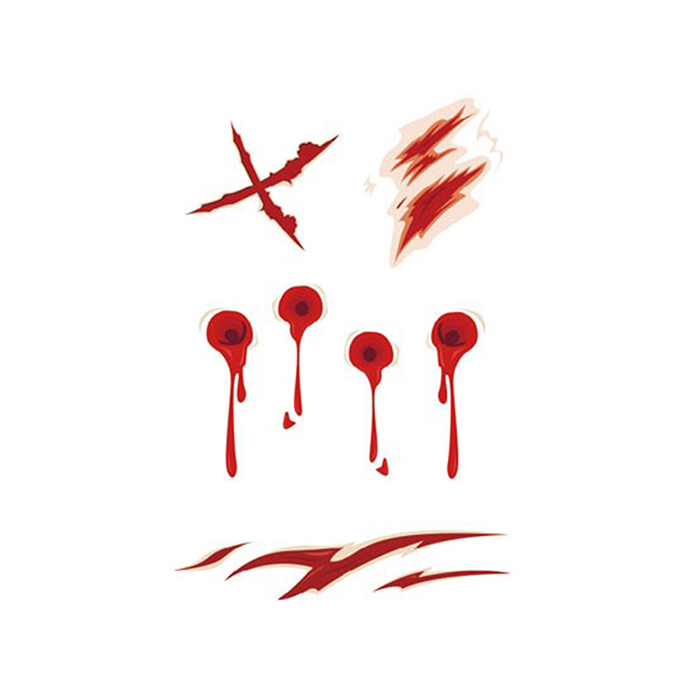 Realistic Horror Halloween Temporary Tattoo Set - Image 4
