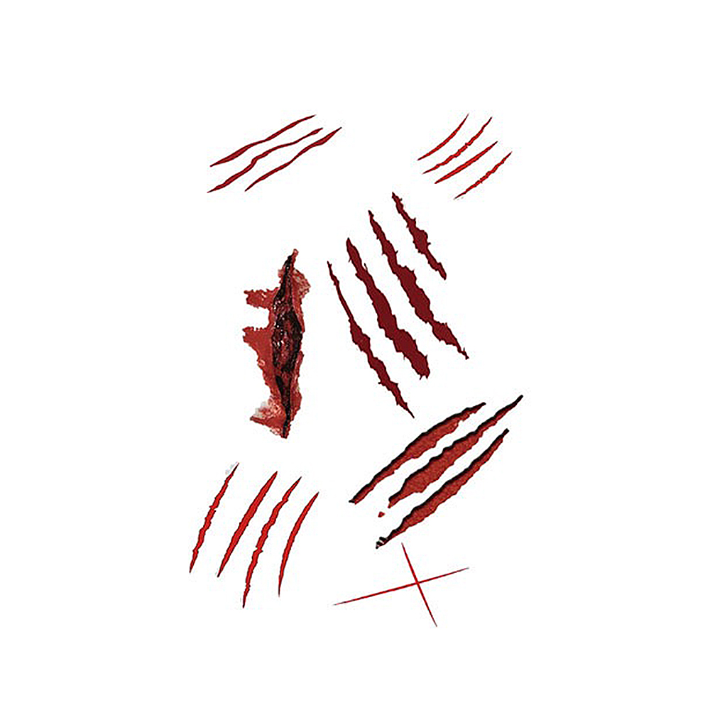 Realistic Horror Halloween Temporary Tattoo Set - Image 6