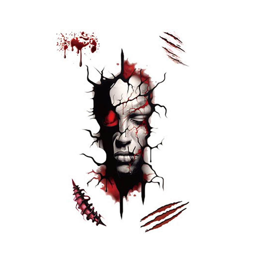 Realistic Horror Halloween Temporary Tattoo Set - Image 20