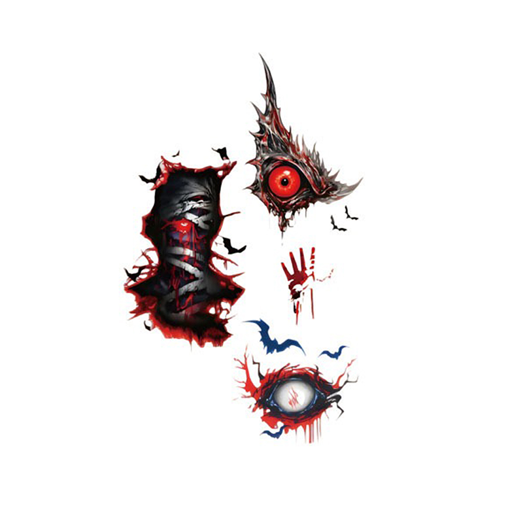 Realistic Horror Halloween Temporary Tattoo Set - Image 16