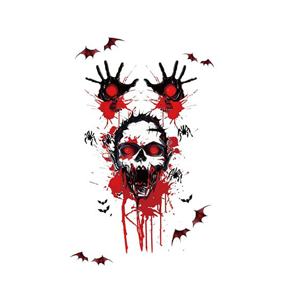 Realistic Horror Halloween Temporary Tattoo Set - Image 14