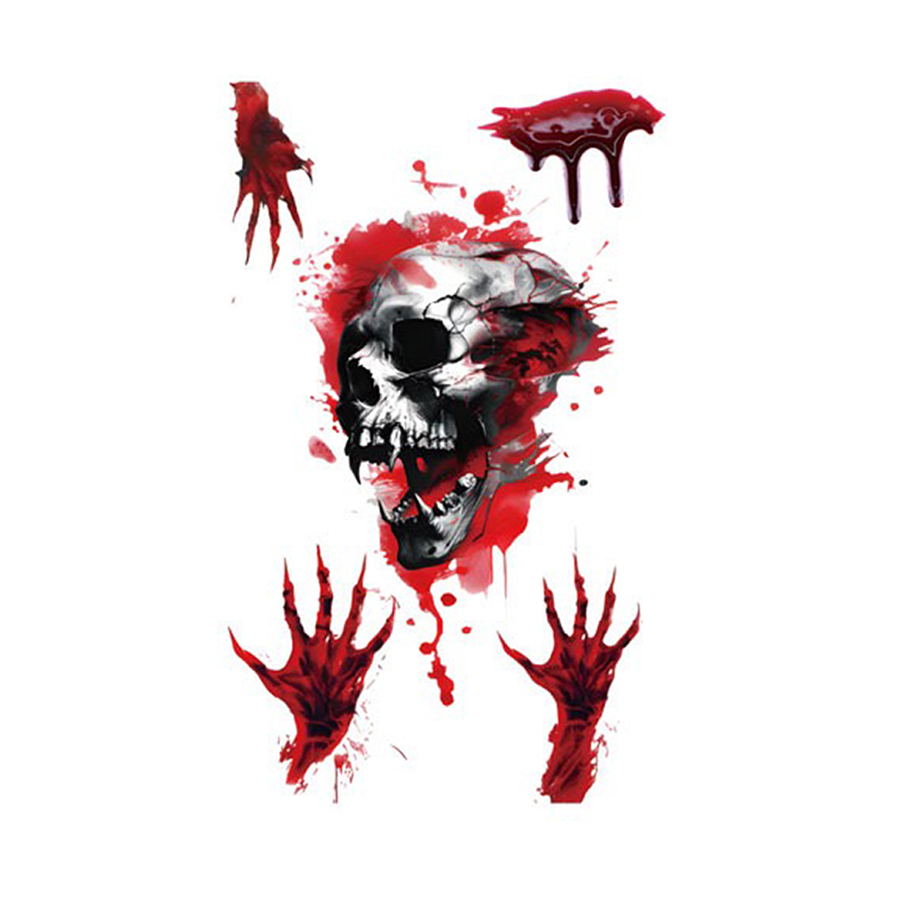 Realistic Horror Halloween Temporary Tattoo Set - Image 13