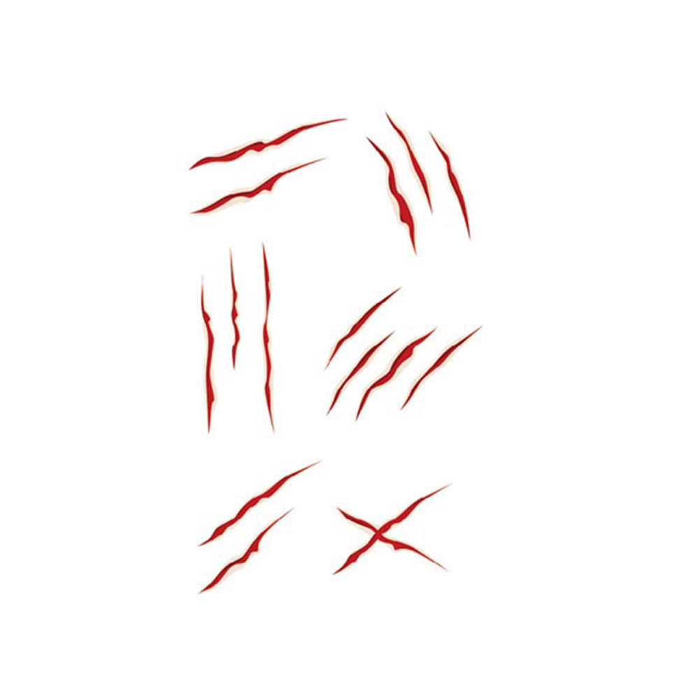 Realistic Horror Halloween Temporary Tattoo Set - Image 12
