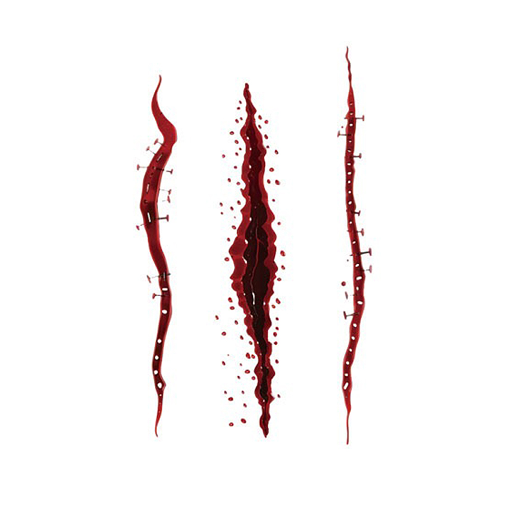 Realistic Horror Halloween Temporary Tattoo Set - Image 11