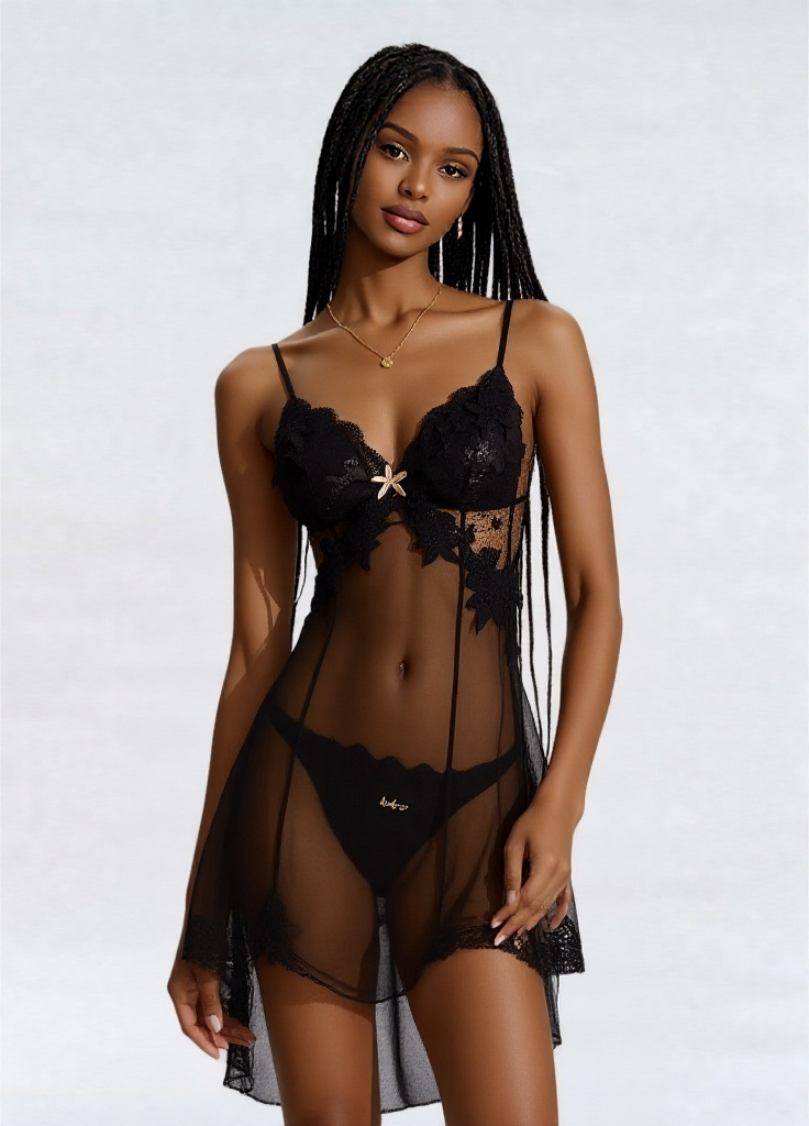 Y34 Lace Transparent Plus Size Nighties