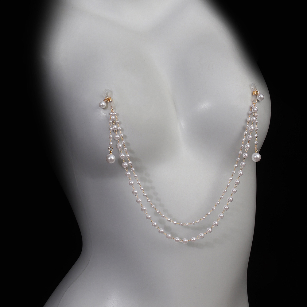 RL4 SLVY Pearl Chain Nipple