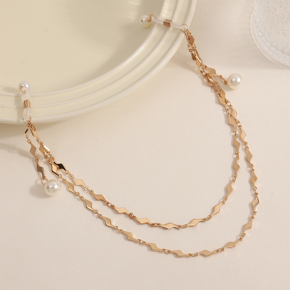 SLVY Gold Nipple Clamp Body Chain with Pearl Accents - Image 3