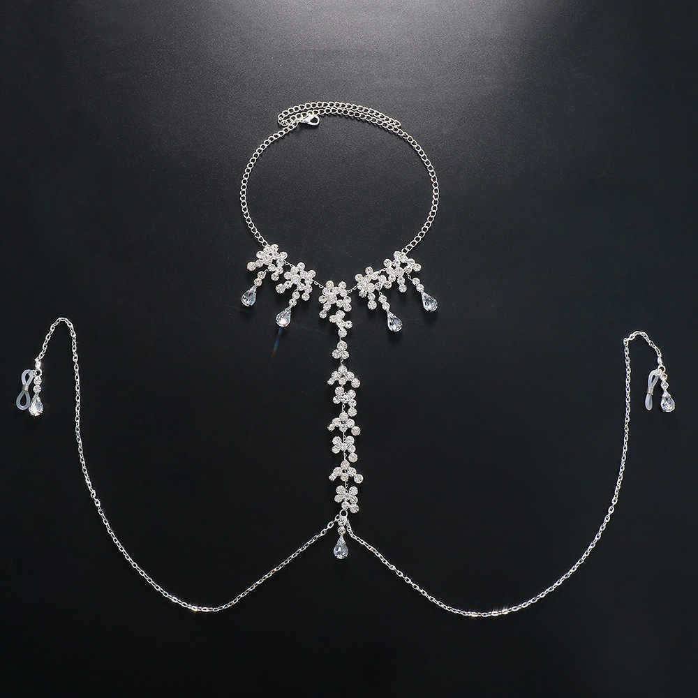SLVY Luxury Crystal Nipple Necklace Jewelry with Non-Piercing Clamps - Image 4