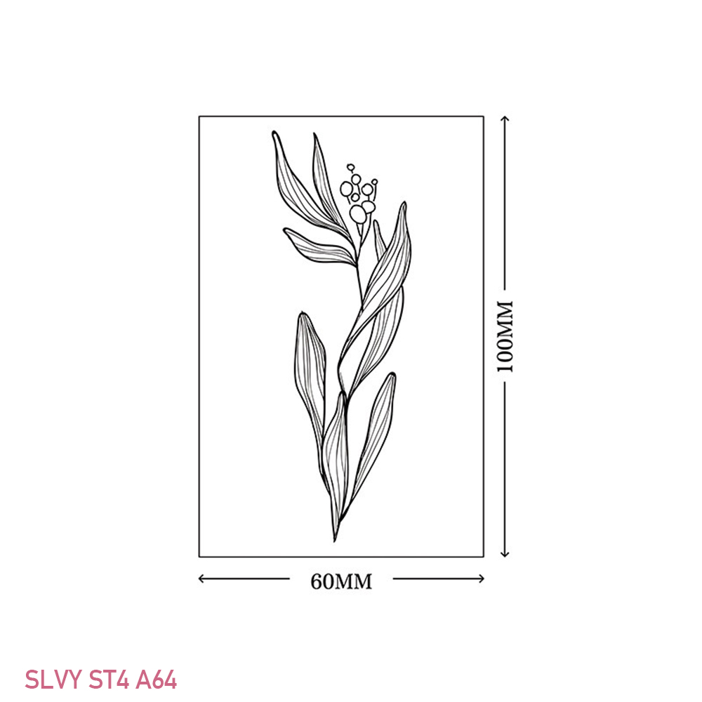 Gorgeous Floral Temporary Tattoos Black Minimalist Set - Image 28