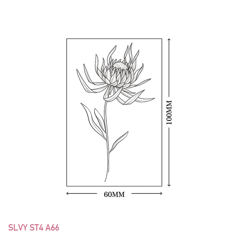 Gorgeous Floral Temporary Tattoos Black Minimalist Set - Image 30