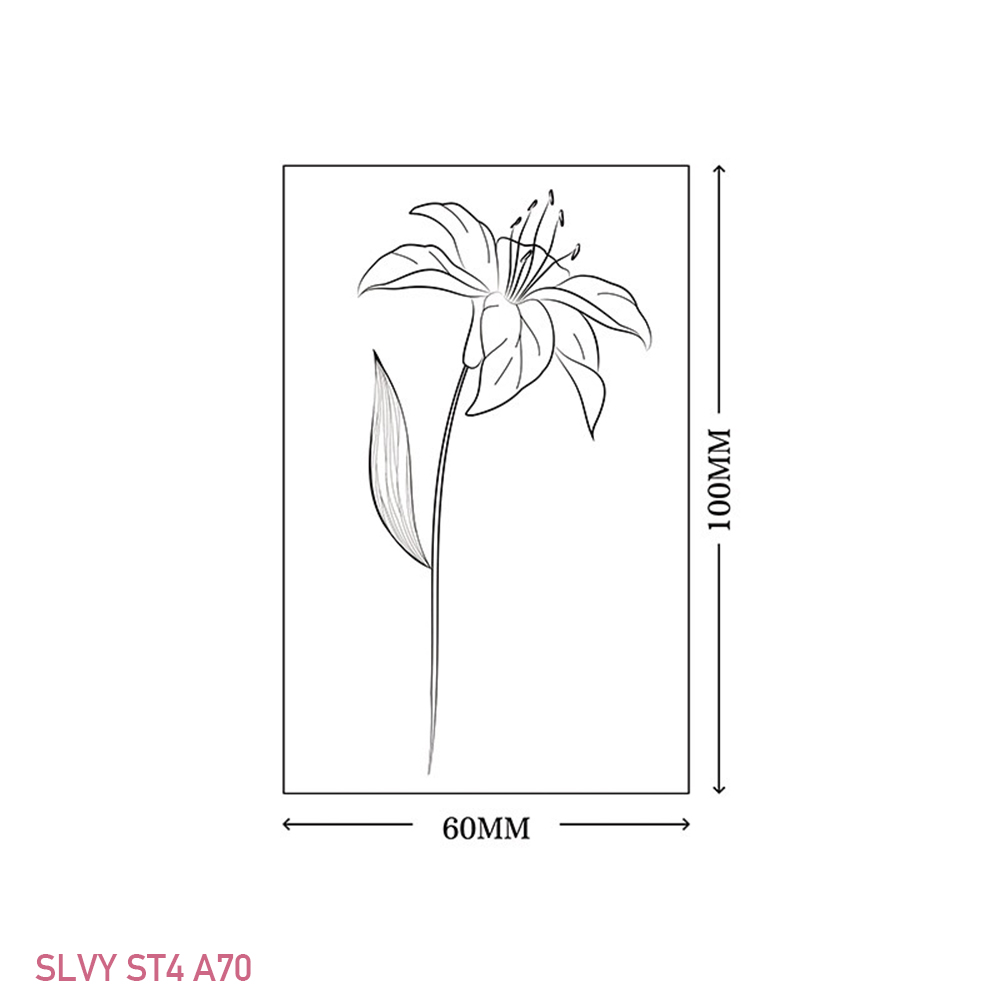 Gorgeous Floral Temporary Tattoos Black Minimalist Set - Image 21