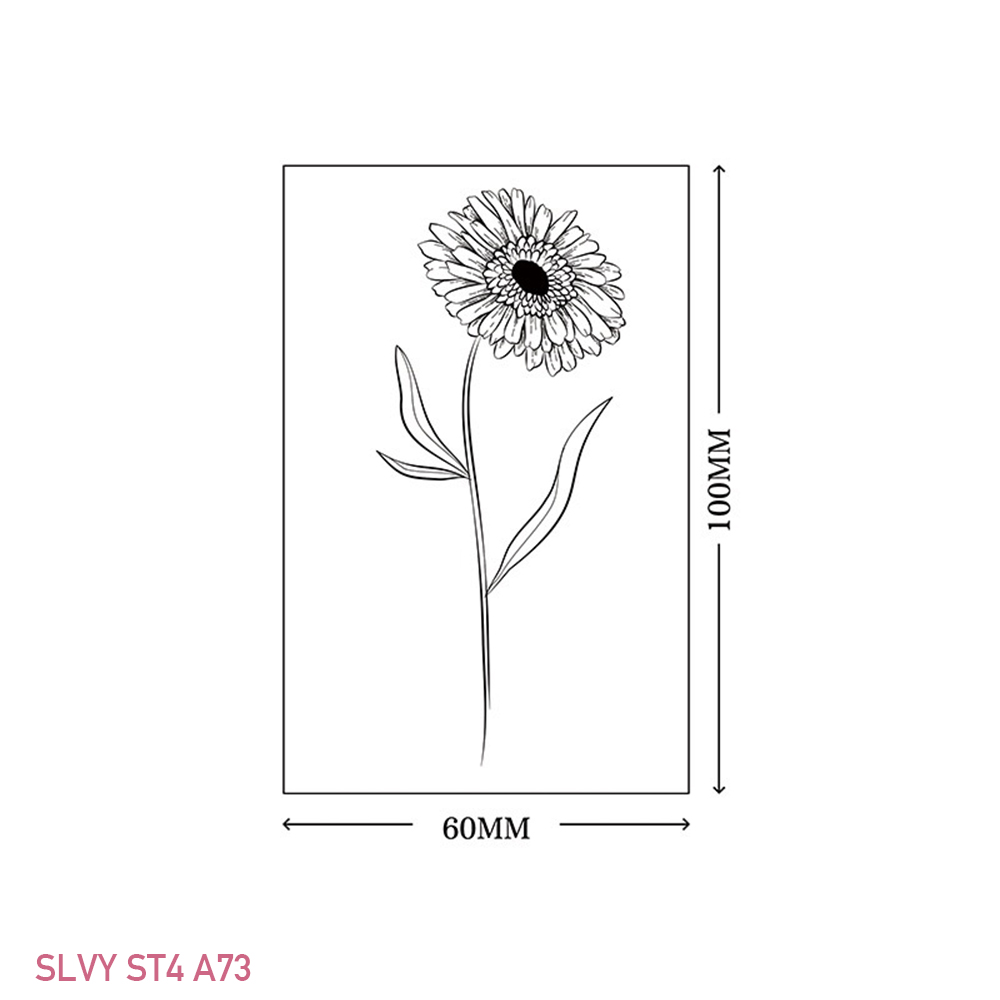 Gorgeous Floral Temporary Tattoos Black Minimalist Set - Image 18