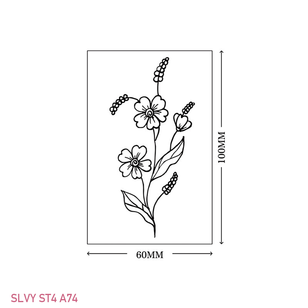 Gorgeous Floral Temporary Tattoos Black Minimalist Set - Image 17