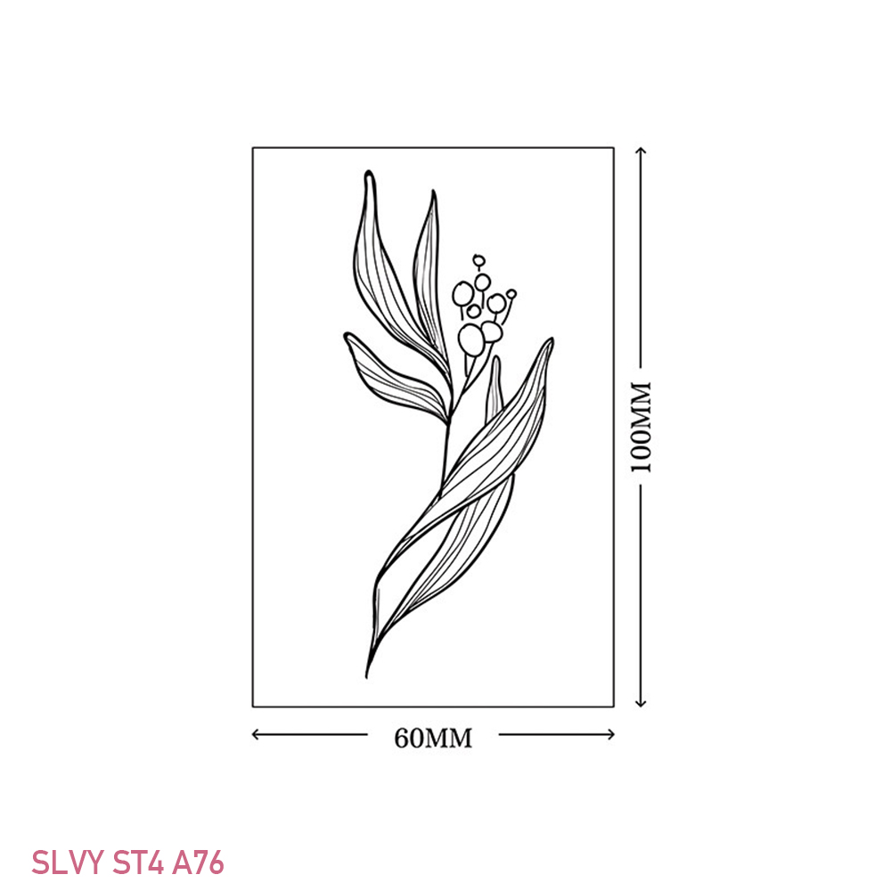Gorgeous Floral Temporary Tattoos Black Minimalist Set - Image 15
