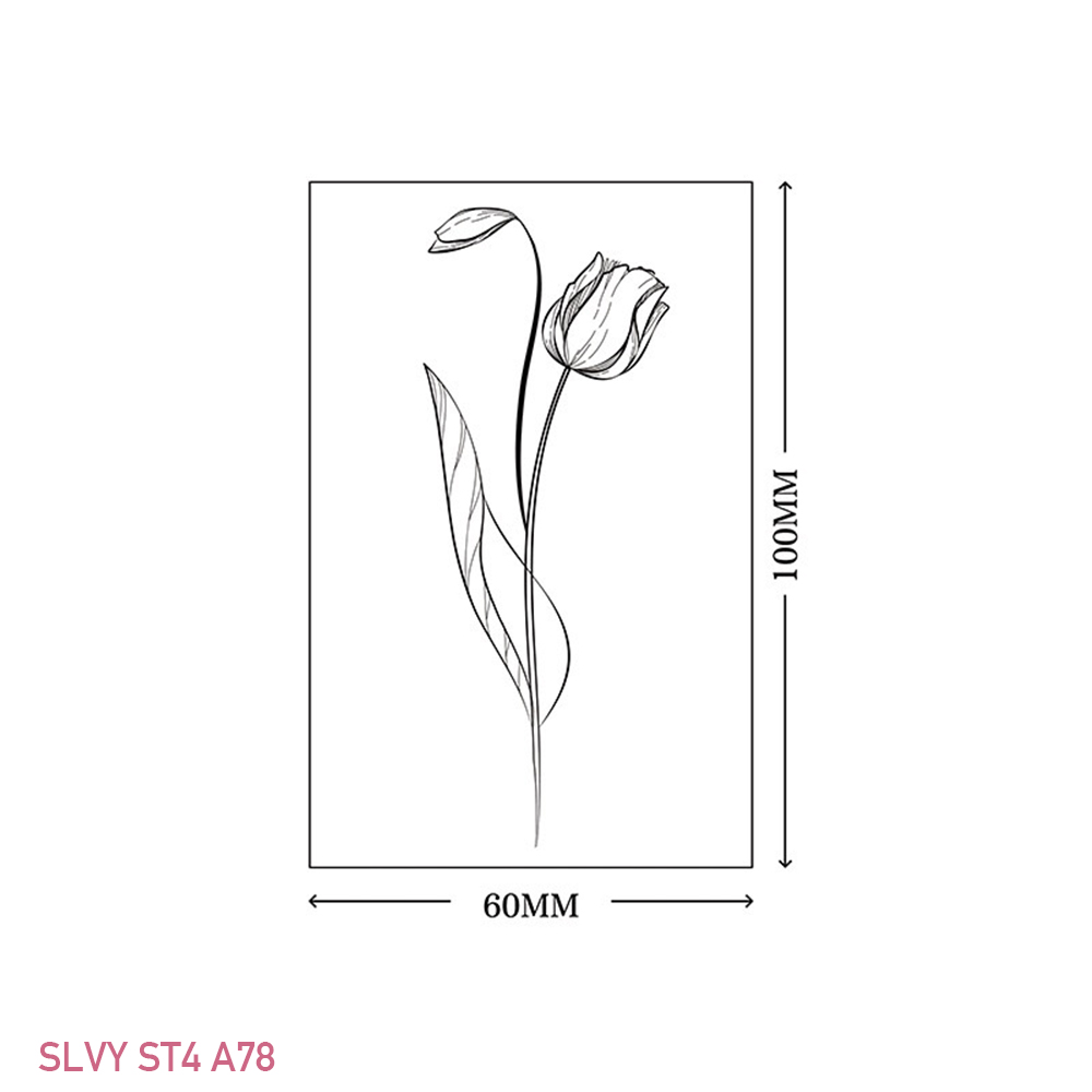 Gorgeous Floral Temporary Tattoos Black Minimalist Set - Image 13