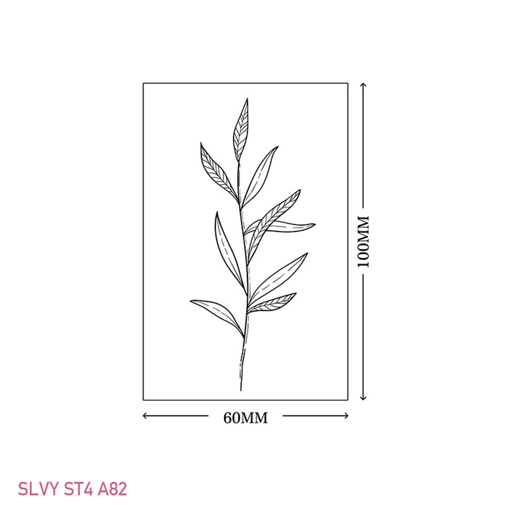 Gorgeous Floral Temporary Tattoos Black Minimalist Set - Image 9
