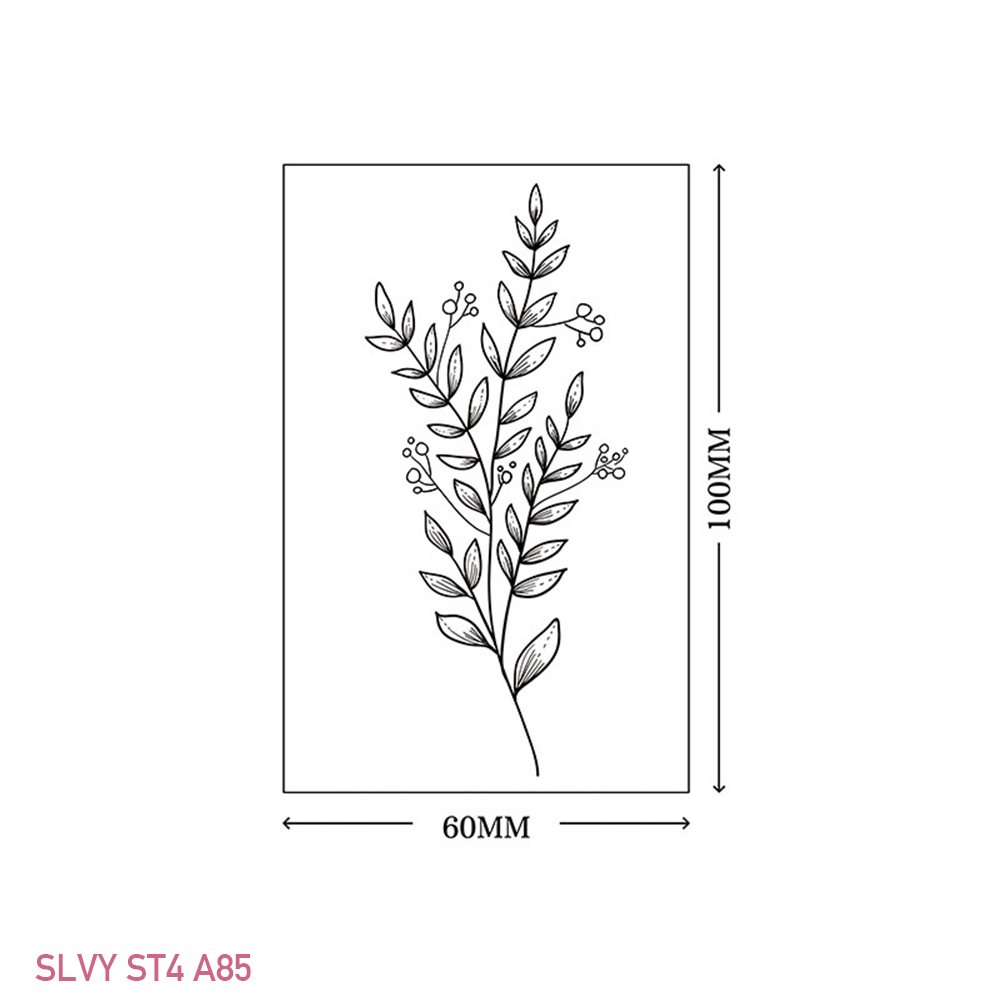 Gorgeous Floral Temporary Tattoos Black Minimalist Set - Image 6