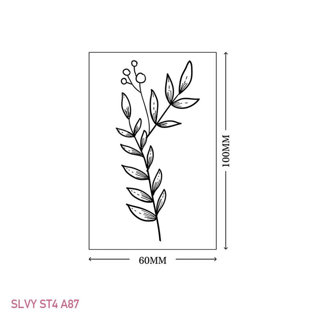 Gorgeous Floral Temporary Tattoos Black Minimalist Set - Image 4