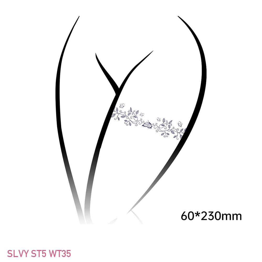 Stunning Temporary Thigh Tattoos Floral Band Set - Image 6