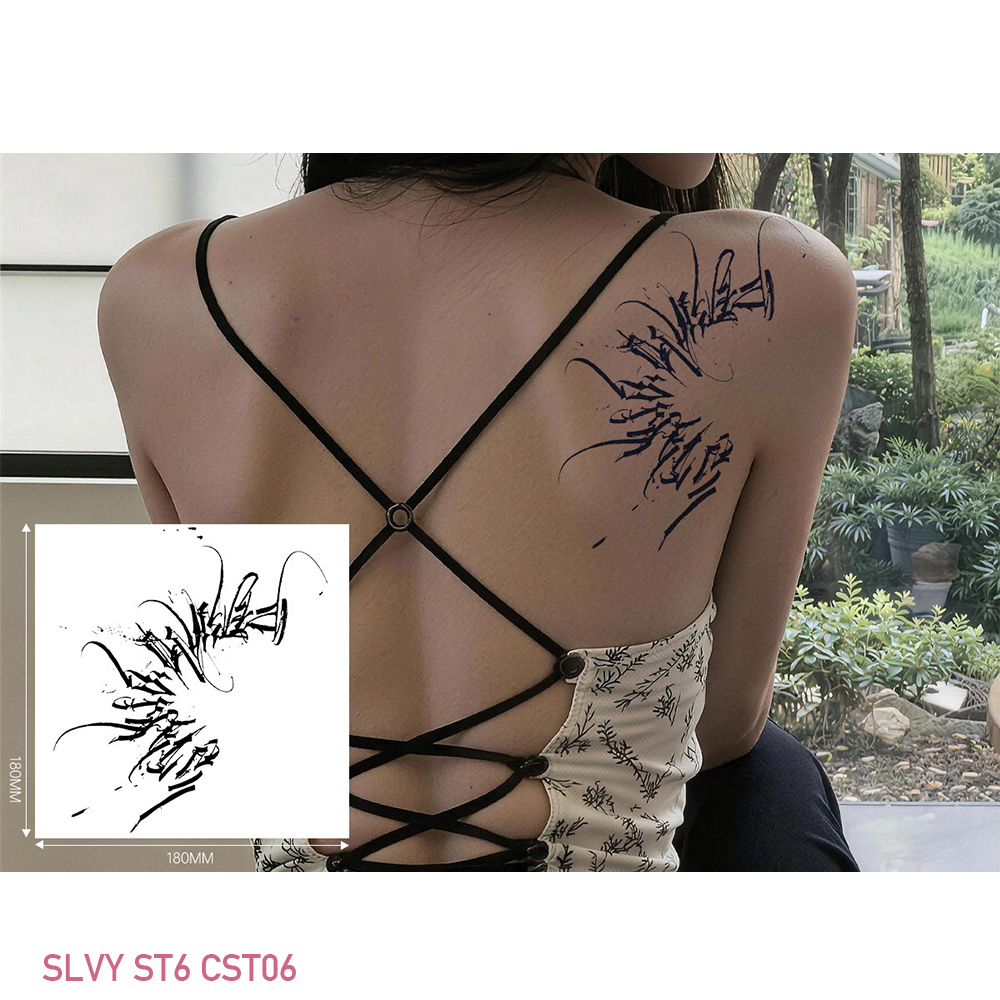 Bold Arm Sticker Tattoo Gothic Calligraphy Set - Image 7