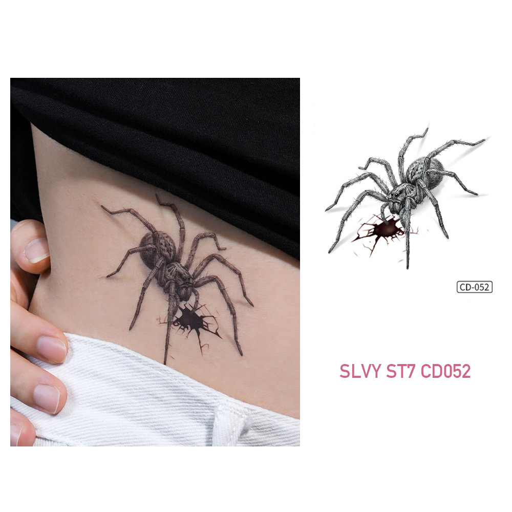 Creepy Spider Temporary Tattoos 3D Realism Set - Image 12