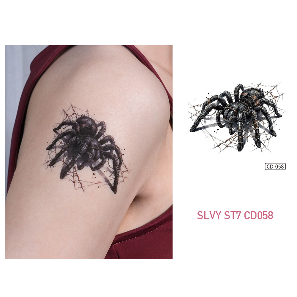 Creepy Spider Temporary Tattoos 3D Realism Set - Image 6