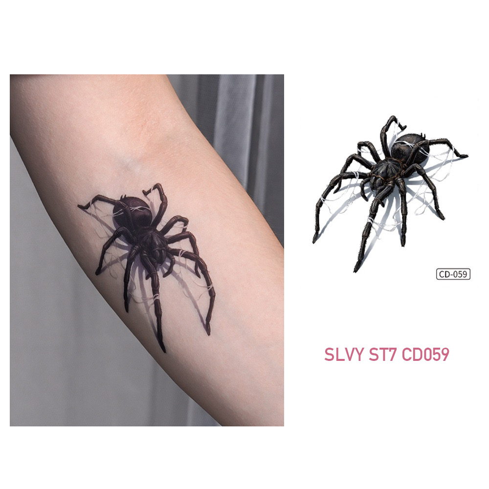 Creepy Spider Temporary Tattoos 3D Realism Set - Image 5