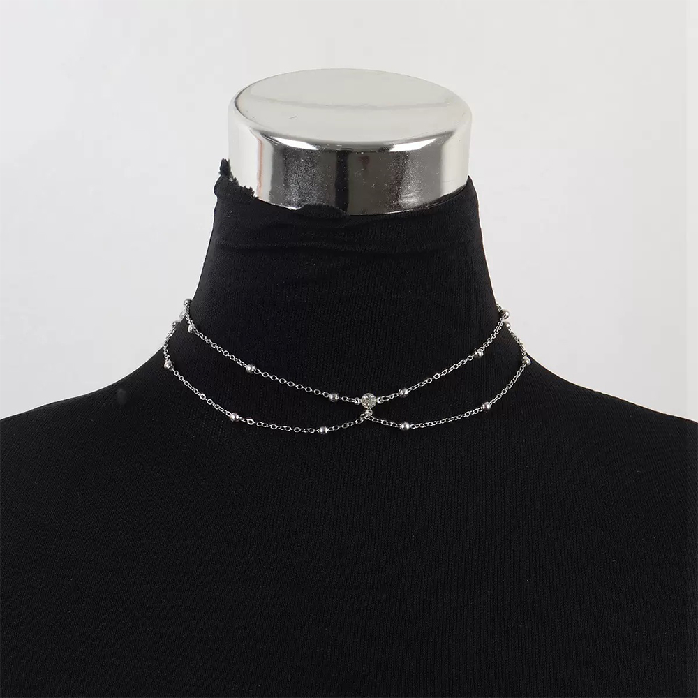 SLVY Elegant Body Chain Chest – Gold & Silver Layers - Image 5
